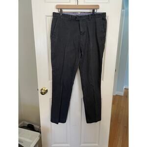 Tommy Hilfiger Mens Pants 34/32 (30) Gray Slim Fit Dress Pants Cotton Blend 2013